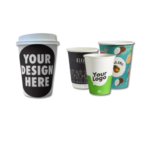 CUSTOM DESIGN Disposable Paper Cup (Different sizes and thickness) No MOQ