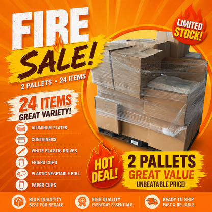 FIRE SALE: 2 Pallets - 24 items