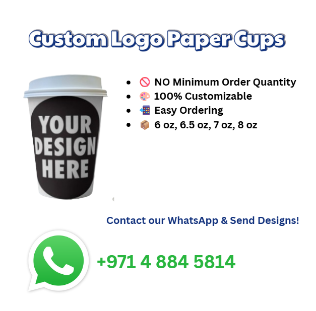 CUSTOM DESIGN Disposable Paper Cup (Different sizes and thickness) No MOQ