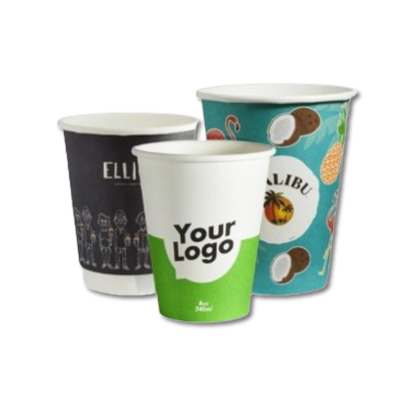 CUSTOM DESIGN Disposable Paper Cup (Different sizes and thickness) No MOQ
