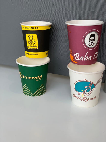 CUSTOM DESIGN Disposable Paper Cup (Different sizes and thickness) No MOQ