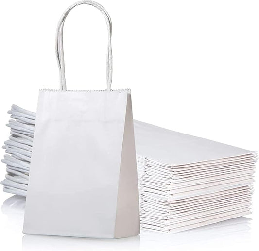 Paper Bags (Kraft & White) 80 gsm (250 pcs)