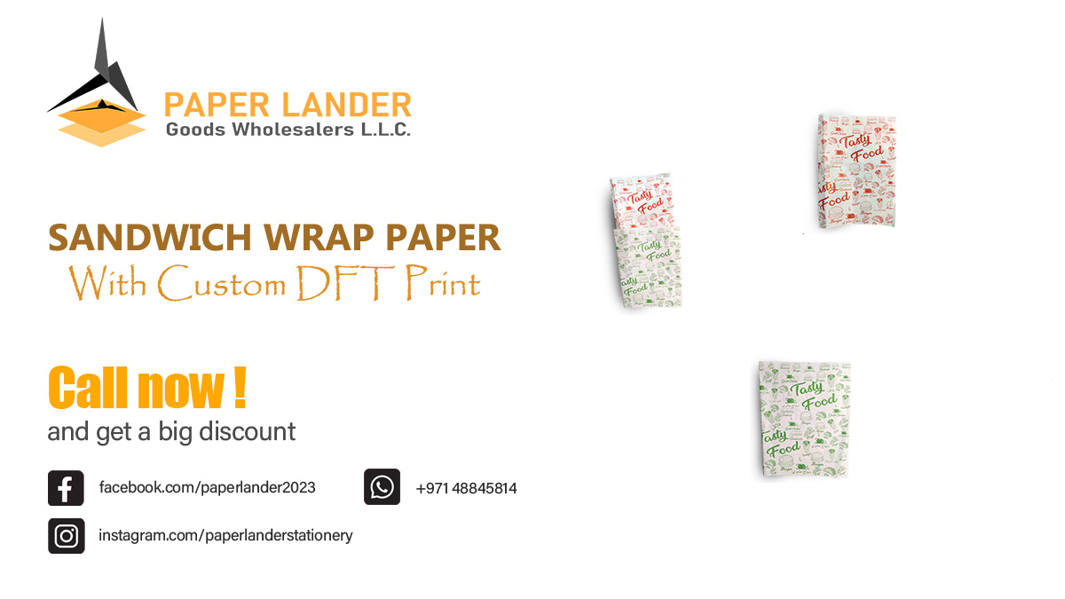 sandwich wrap paper custom printed