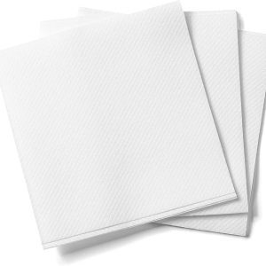 White 1-Ply Napkin - 40 Packs of 250 Sheets